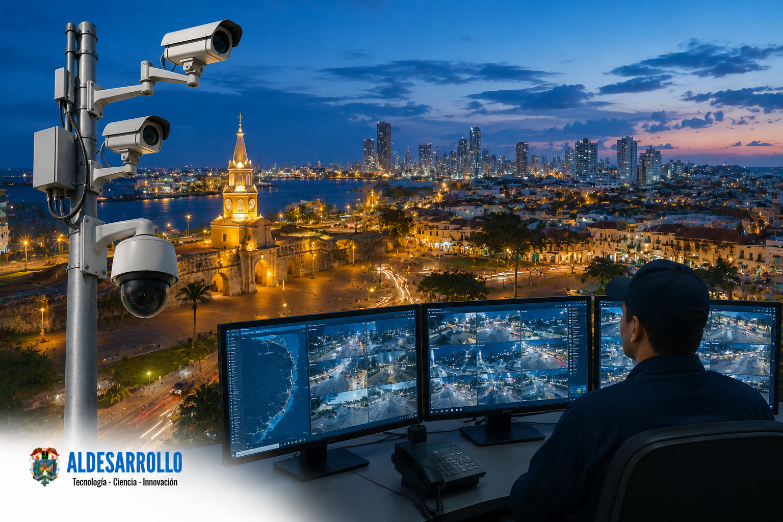 ALDESARROLLO impulsó modernización del sistema de CCTV en Cartagena con proceso de licitación pública