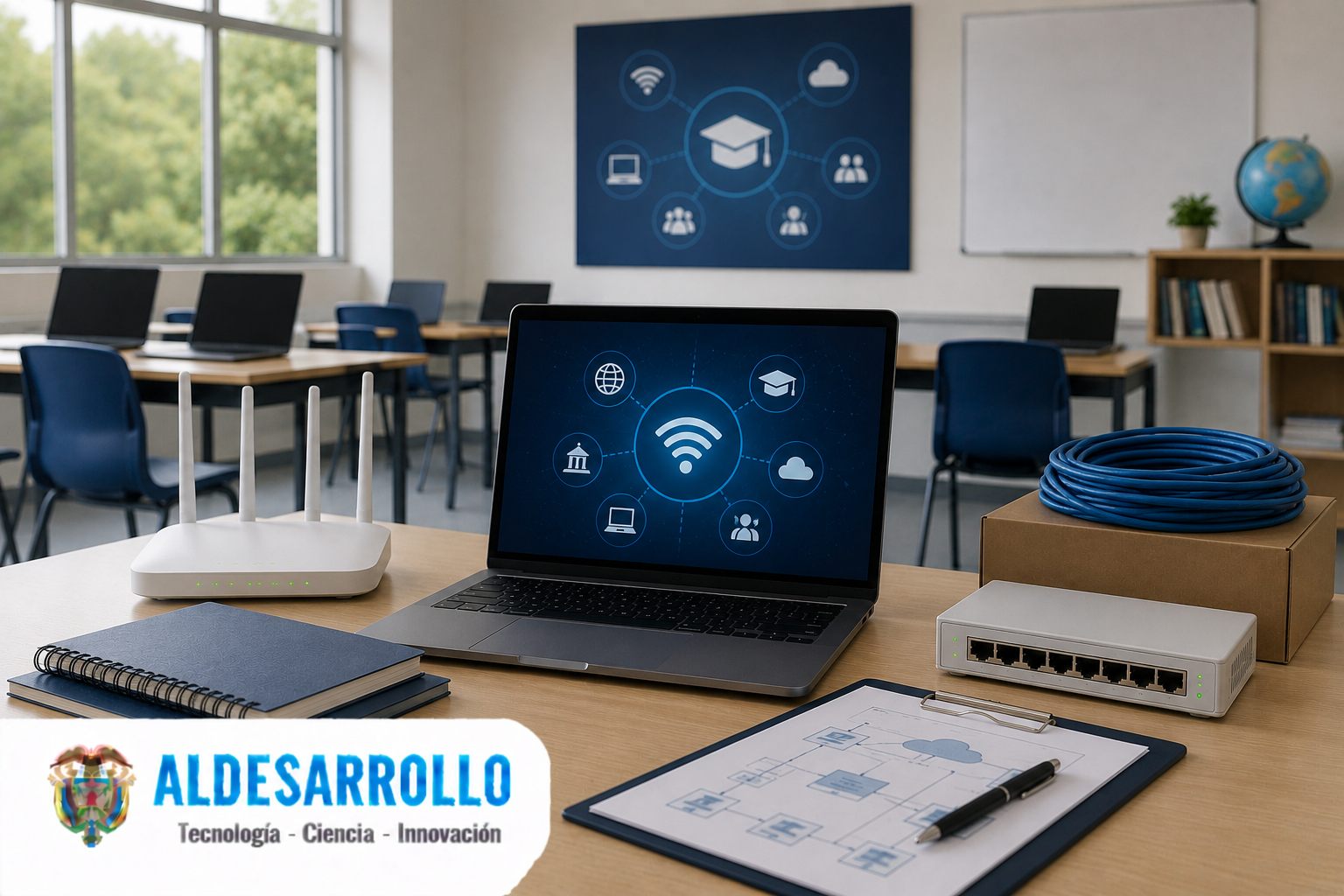 ALDESARROLLO impulsa conectividad en colegios del Meta con proceso abierto a aliados