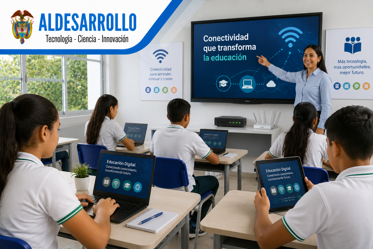 ALDESARROLLO impulsó conectividad educativa en el Meta con inversión superior a $21.799 millones