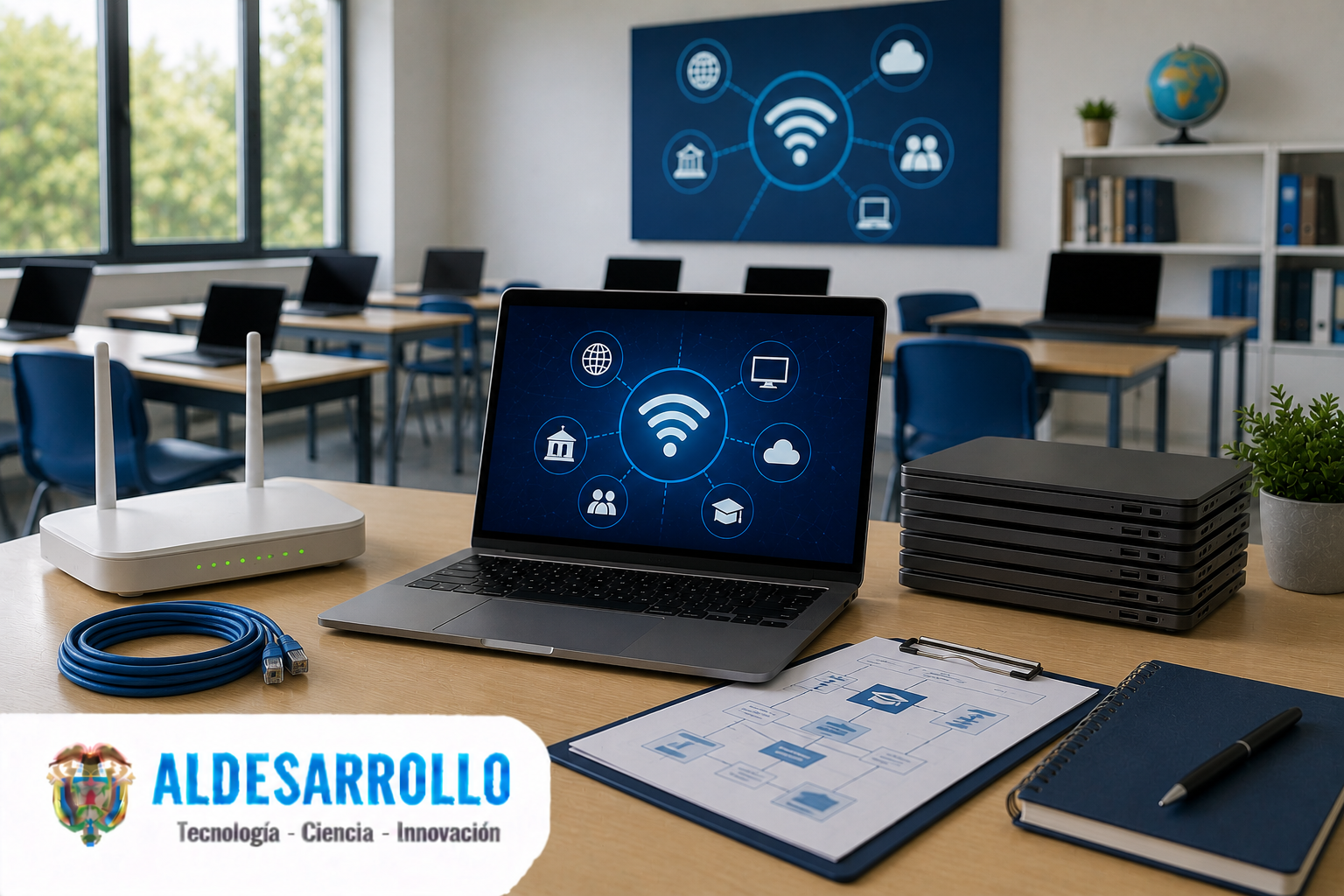 ALDESARROLLO fortalece acceso a internet en escuelas del Meta con proceso estructurado