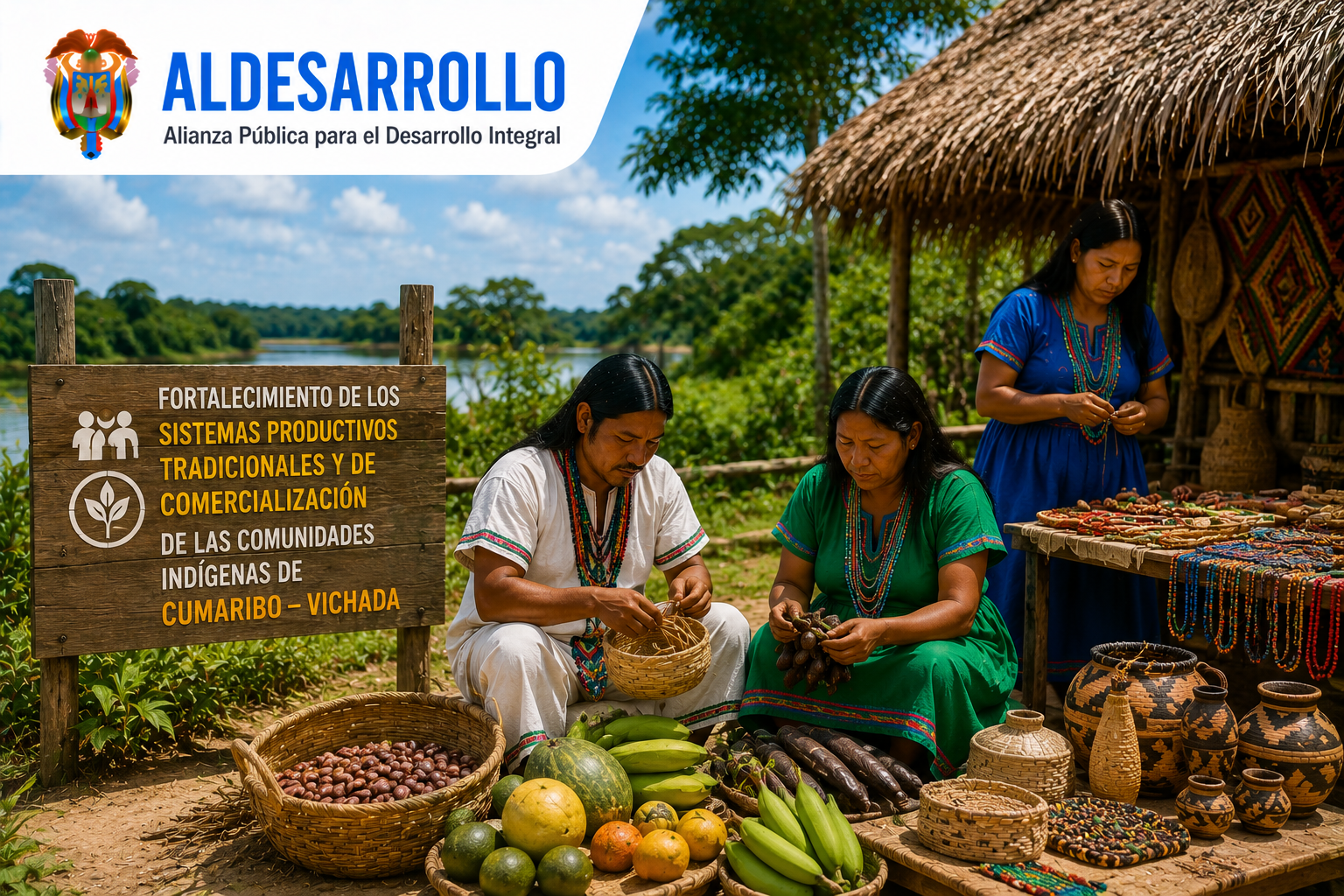 ALDESARROLLO impulsó proyecto en Cumaribo para fortalecer sistemas productivos indígenas