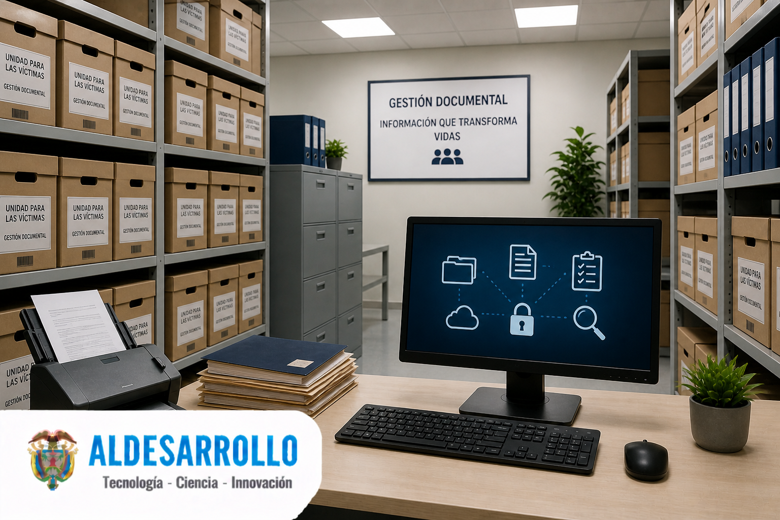 ALDESARROLLO fortaleció gestión documental de víctimas con actualización del proceso