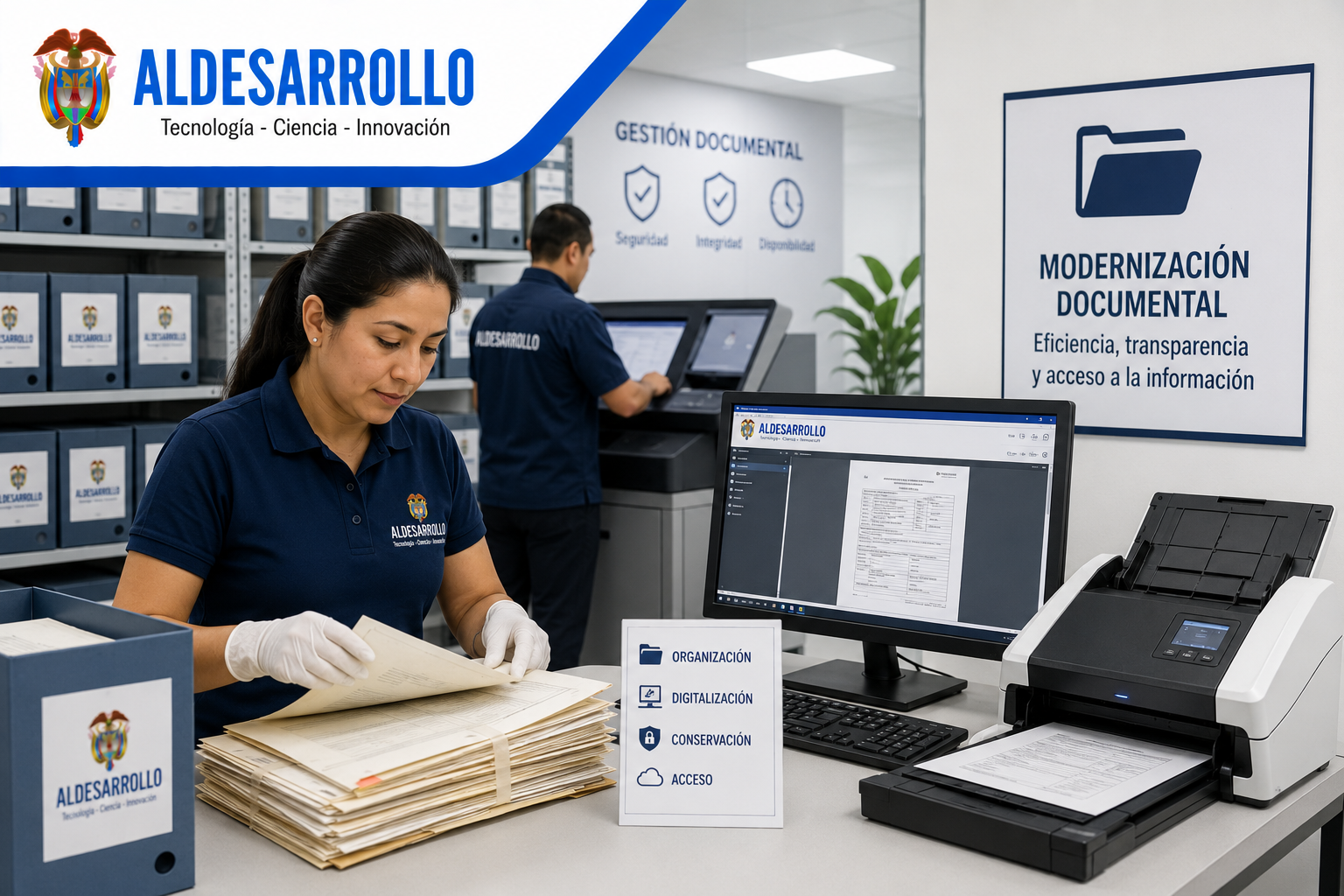 ALDESARROLLO impulsó modernización documental con proceso de selección por más de $10.601 millones