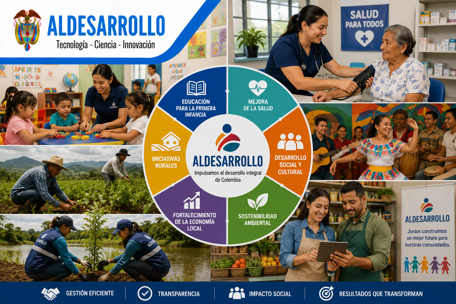 ALDESARROLLO impulsó proyecto de inversión social para fortalecer educación, salud y economía local