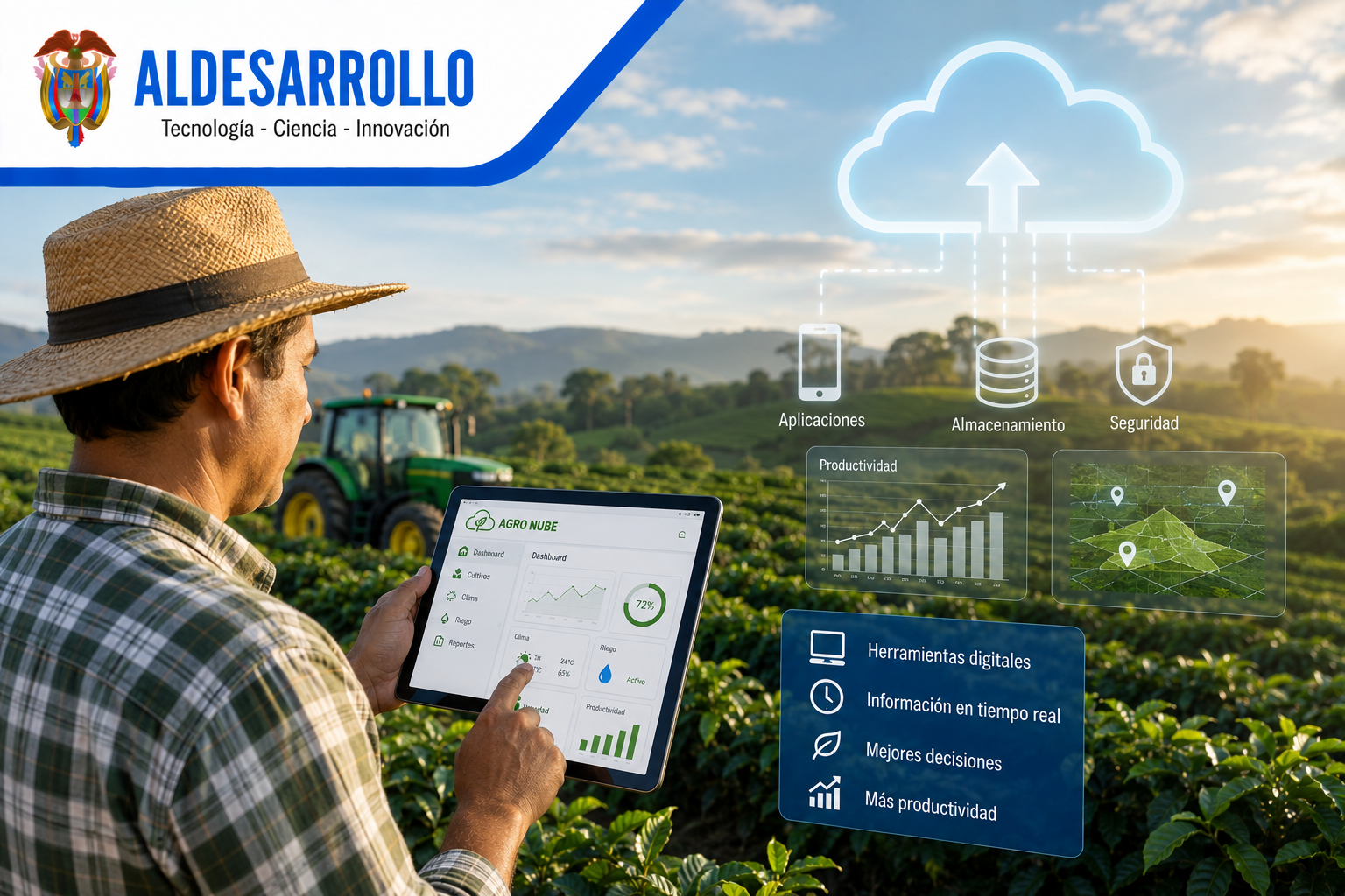ALDESARROLLO impulsó transformación digital del campo con proyecto de computación en la nube